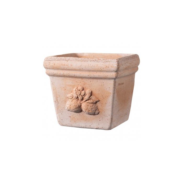 Pot Quadro Sicilia 17 cm - Deroma - Terre cuite