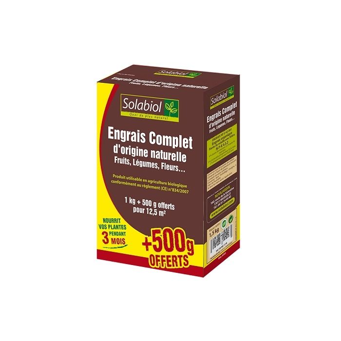 ENGRAIS COMPLET 1KG + 500 - SOLABIOL