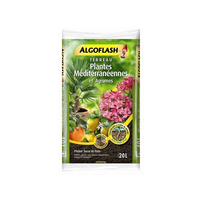 Terreau pour plantes méditerranéennes - Algoflash - 20 L