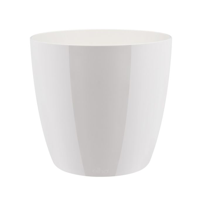 Cache-pot Brussels Diamond Round - Elho - blanc - 16 cm 
