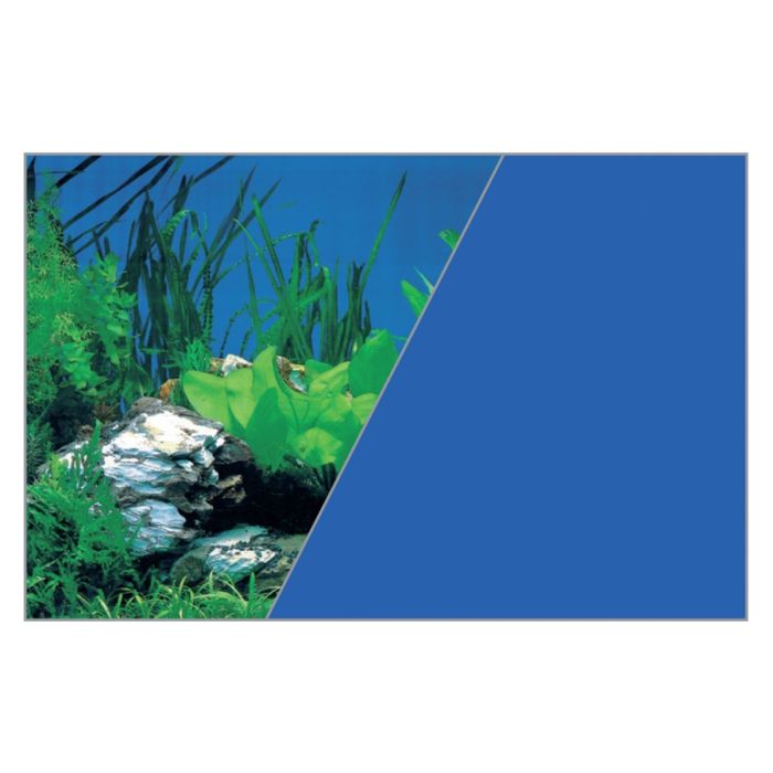 Poster fond décor découpé Roche/bleu 80 x 50 cm - Zolux