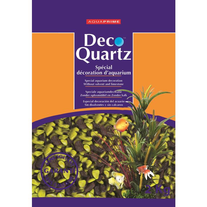 Gravier Choco/vert - Déco Quartz - Aquaprime - 2 kg