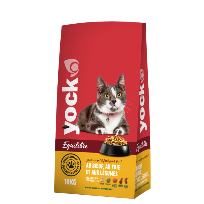 Croquettes Yock Equilibre pour chat - Boeuf