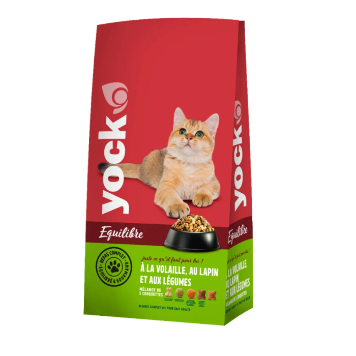 Croquettes Yock Equilibre pour chat - Volailles
