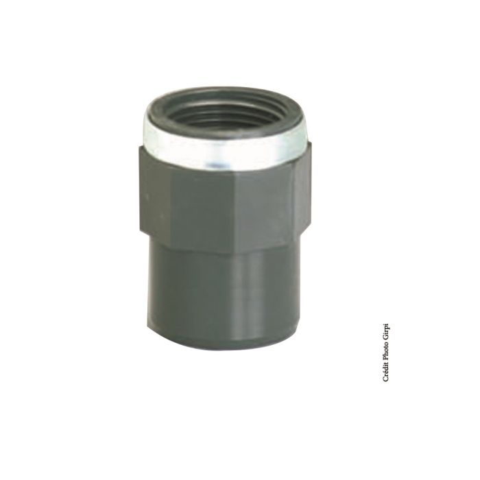 Manchon taraudé - GIRPI - PVC - Mâle-Femelle - Ø 20-25 mm - Taraudage 1-2 - Lot de  2