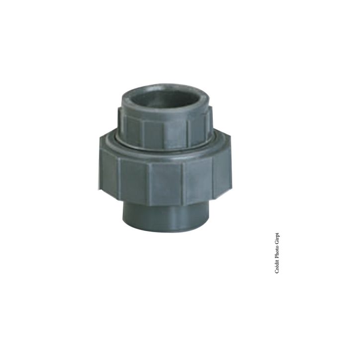 Union 3 pièces - GIRPI - PVC - Femelle-Femelle - Ø 50 mm
