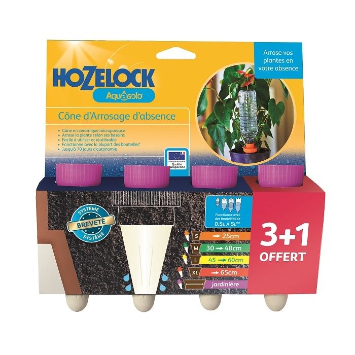 Aquasolo x 3 + 1 gratuit - jardinière - Hozelock