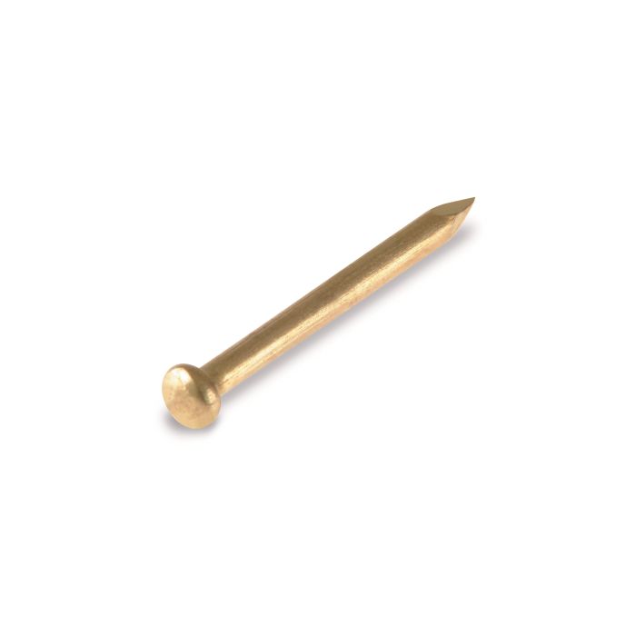 Pointe tête ronde - En laiton - 2 x 25 mm - 60 g