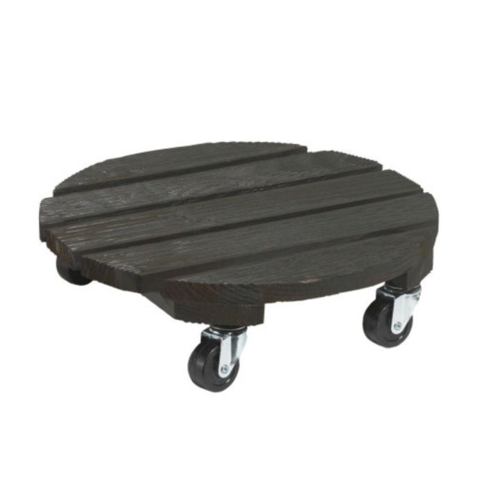 Flora Roll Color - Ø30 cm - Support roulant en bois massif peint - Nortene