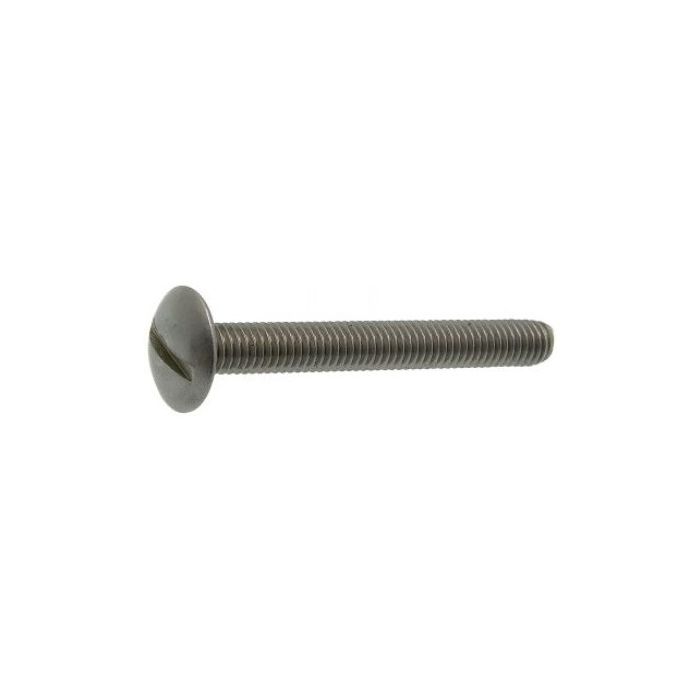 Vis à métaux x100 têtes ronde large fendue - LE BIHAN INOX - Ø 6 x 60 mm