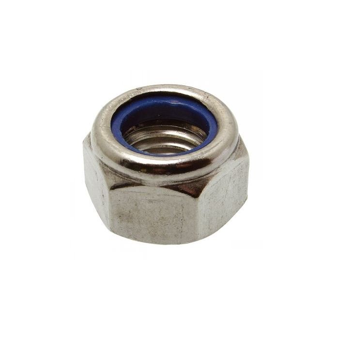 Écrous hexagonaux x100 bague nylon - LE BIHAN INOX - Ø 1 cm