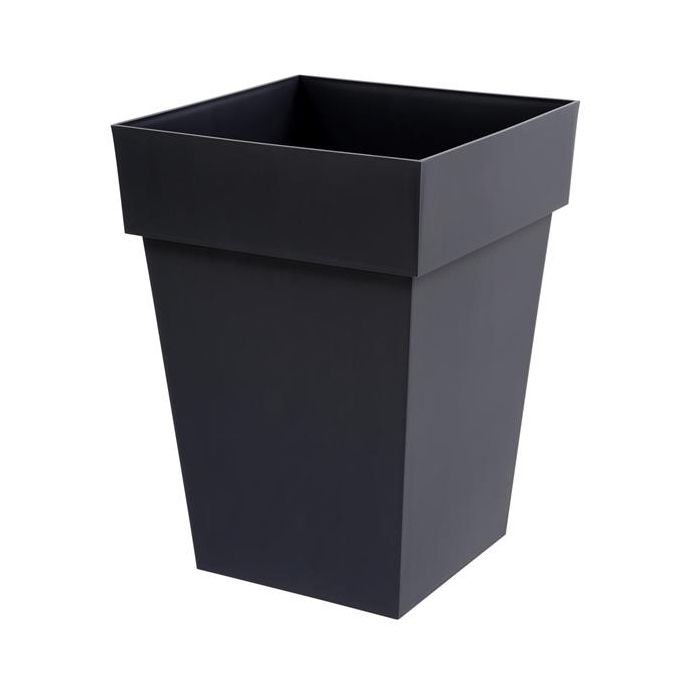 Pot - Toscane - carré - 51 L - Anthracite 