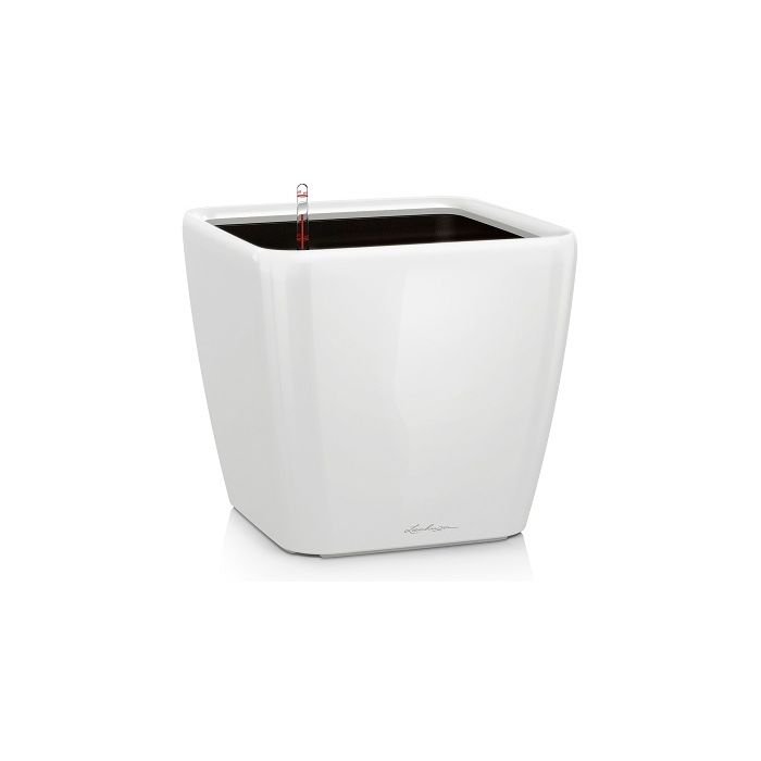 Pot Quadro LS 28 - Lechuza - Blanc brillant