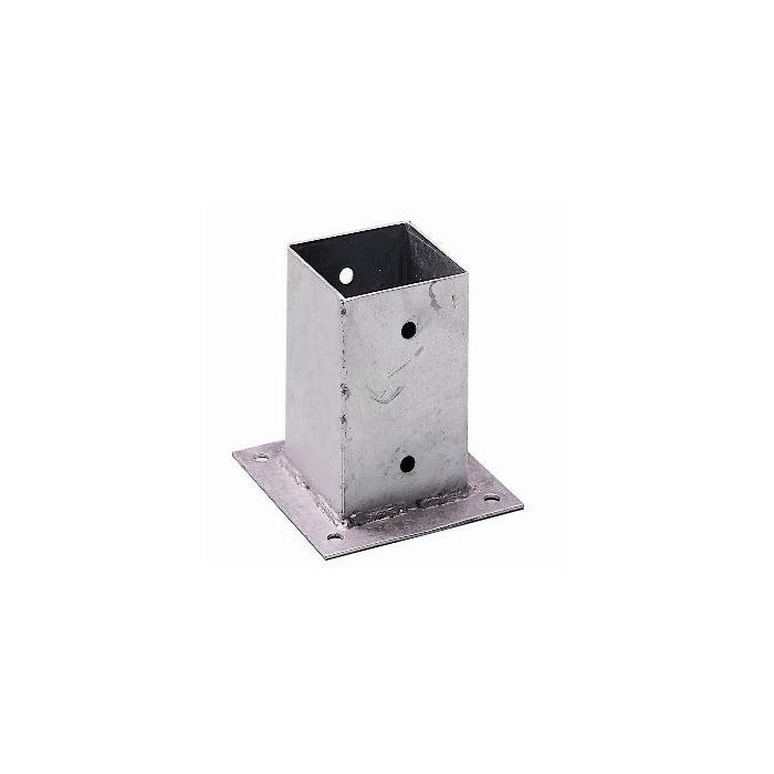 Support de poteau Platine à poser 7 x 7cm