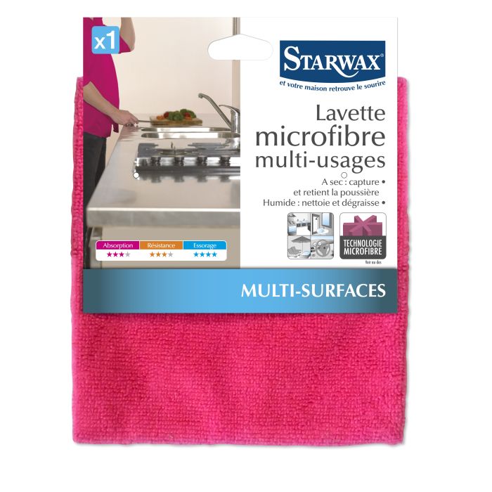 Lavette microfibre multi-usages - Starwax