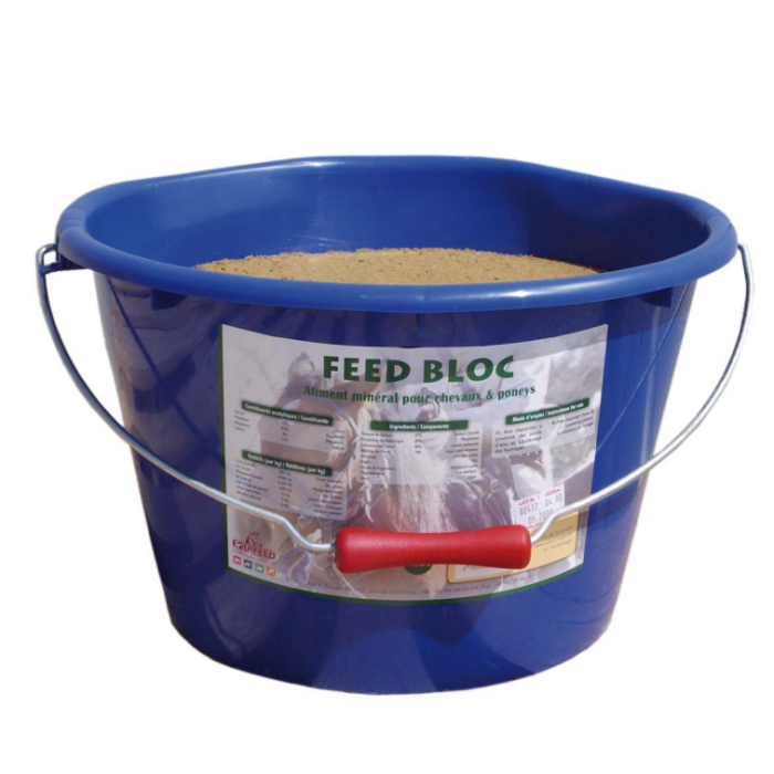 Aliment complément cheval Equifeed Feed Bloc - Seau à lécher de 20 kg