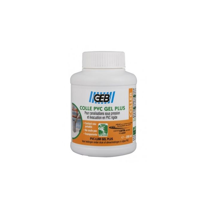 Colle PVC Gel Plus - GEB - 250 ml  
