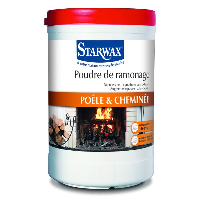 Poudre de ramonage pour cheminée - Starwax - Boîte de 1 Kg