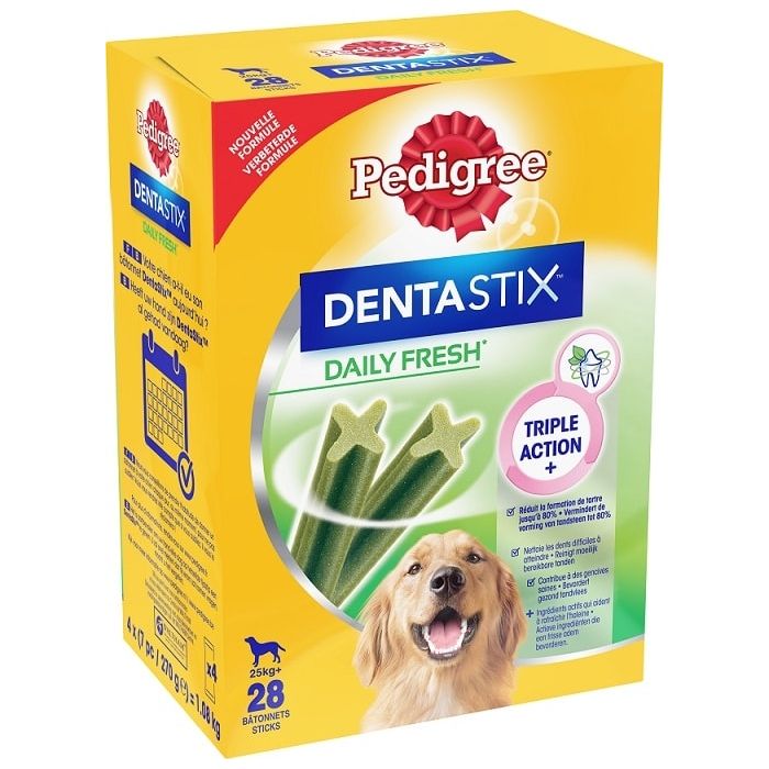 Dentastix fresh bâtonnets hygiène bucco-dentaire pour grands chiens - Pedigree - 28 sticks - 1