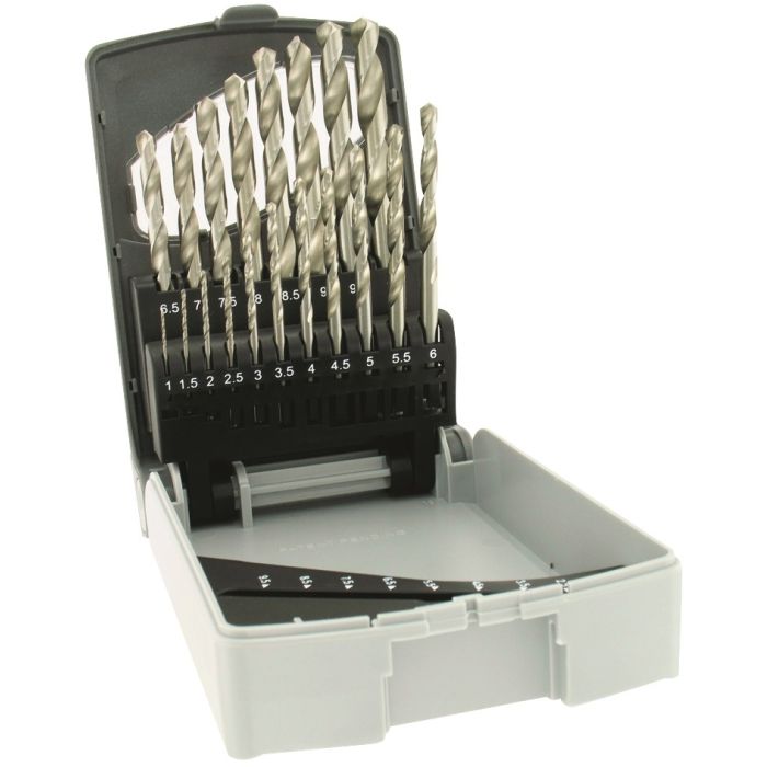 Coffret 19 forets à métaux - Tivoly - Ø 1 à 10 mm