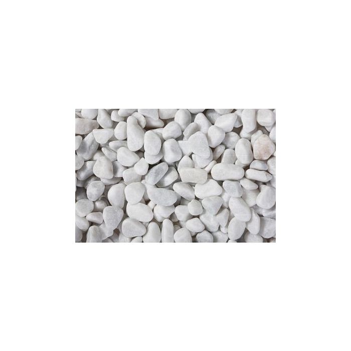 GRAVIER BLANC CARRARE 7/15 25KG - ROCHER COUPE