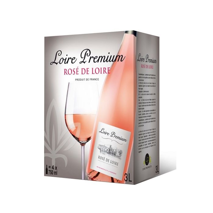 Vin Rosé de Loire - Premium Loire - Bag in Box de 3 litres 