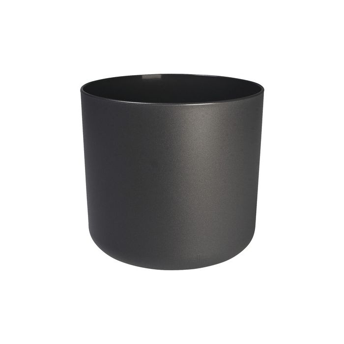 Cache-pot B.for Soft rond - Elho - gris anthracite - 22 cm