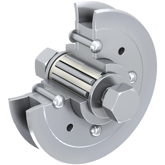 Galet sur monture 1002A - Mantion - 125 kg