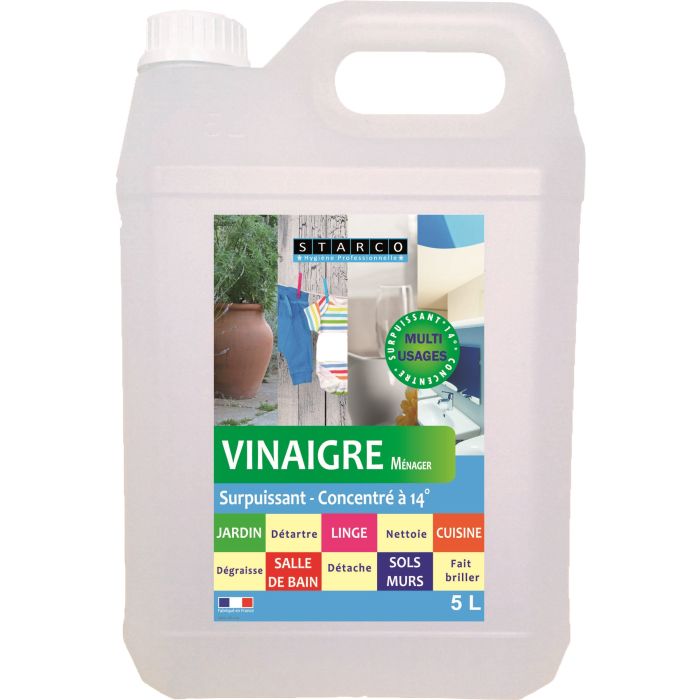 Vinaigre ménager 14 % - Starco - 5 L