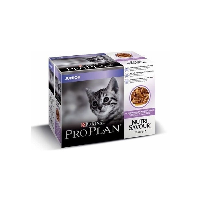 Effilés en sauce pour chaton Junior Nutrisav - Proplan - dinde - 10x85 gr