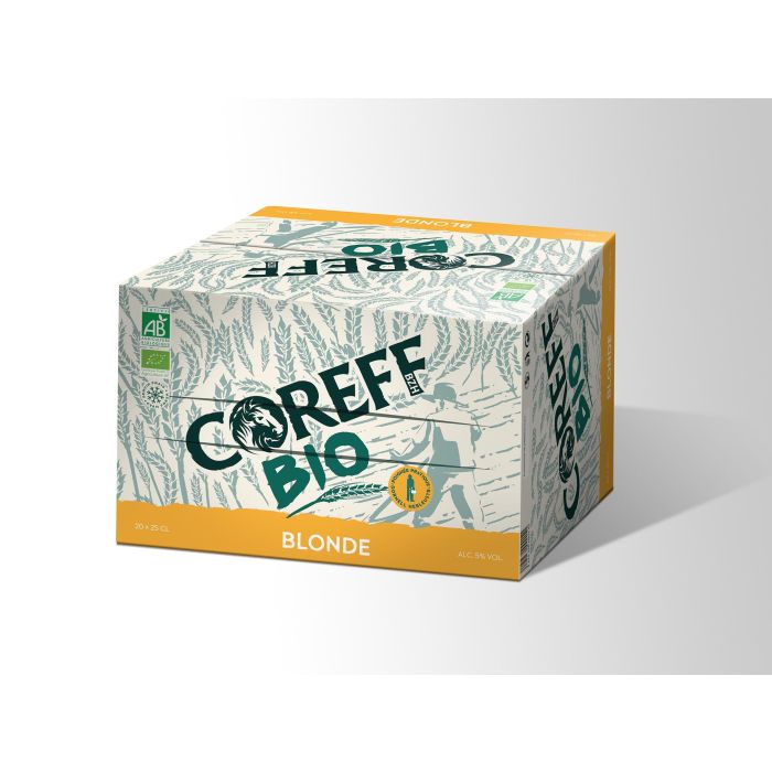 Pack de Bière Blonde Bio - COREFF - 20 x 25 cl