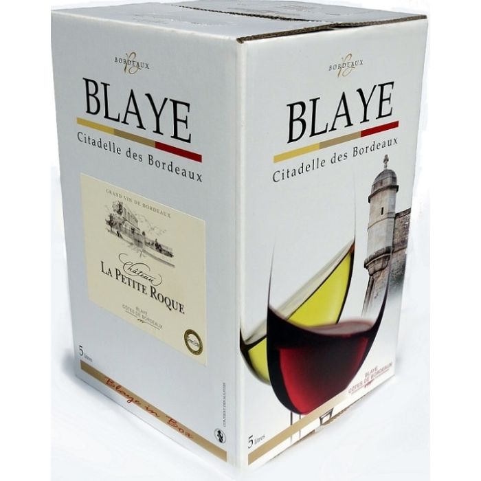 Vin Bordeaux la petite Roque - Blaye Côtes de Bordeaux - Bag in Box de 5 L