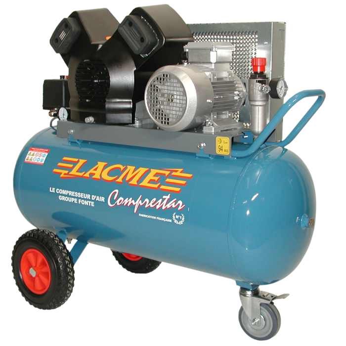 Compresseur à courroie triphasé - LACME - 24 V 100 T