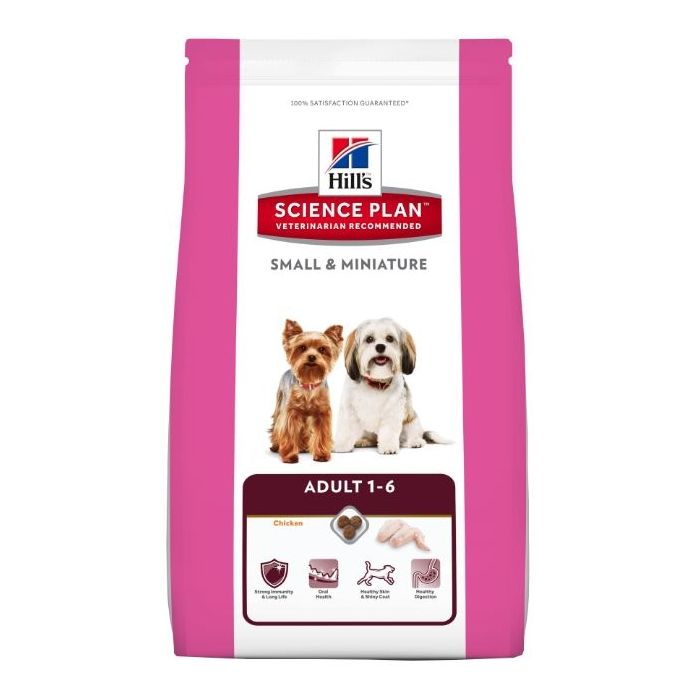 Aliment chien Science Plan Canine Adult Small and Miniature Mini au Poulet - Hill's - 1