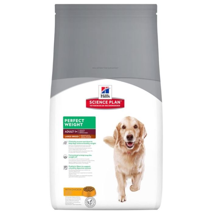 Aliment chien Science Plan Canine Adult Perfect Weight Large Breed au Poulet - Hill's - 12 Kg