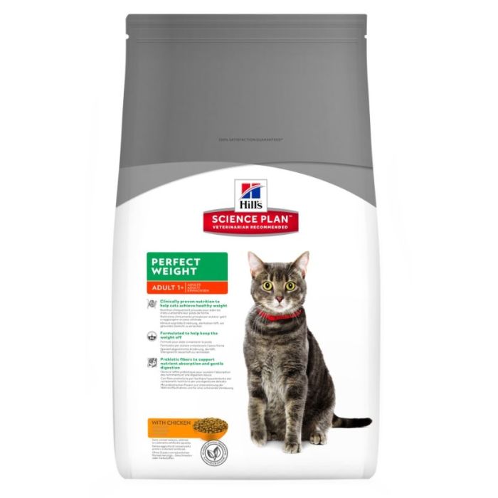 Aliment chat Science Plan Feline Perfect Weight Adult au Poulet - Hill's - 1