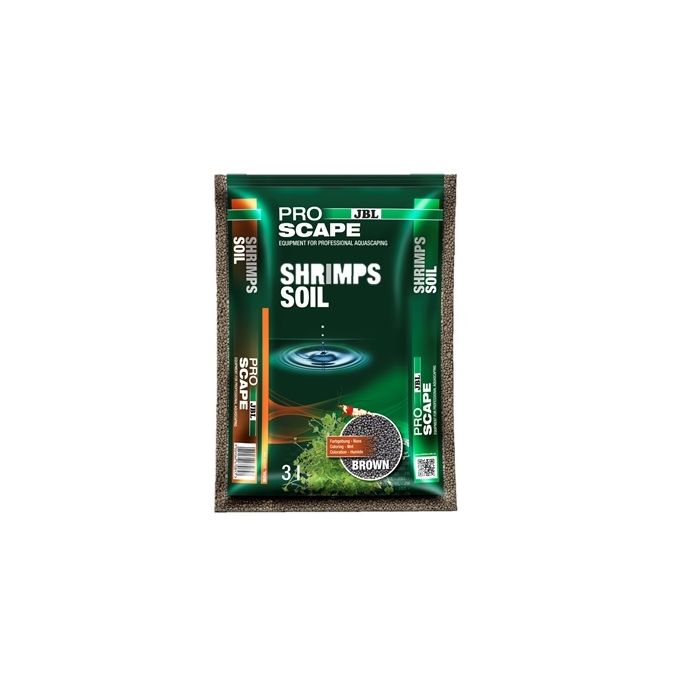 Substrat de sol pour aquarium de crevettes - Pro Scape - JBL - 3 L - Marron