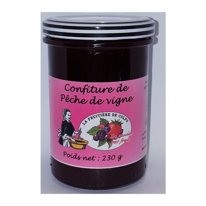 Confiture de pêche de vigne - La Ferme Fruitière de Colpo - 230 gr