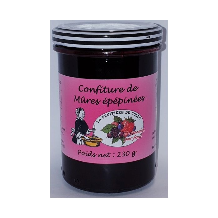 Confiture de mûres épépinées - La Ferme Fruitière de Colpo - 230 gr