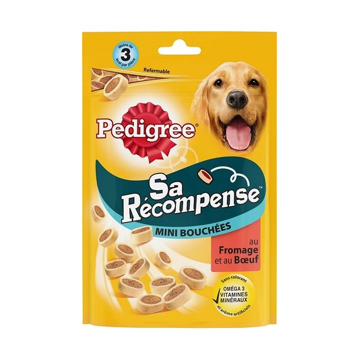 Sa récompense - minis-bouchées pour chiens - Pedigree - boeuf - 140 gr