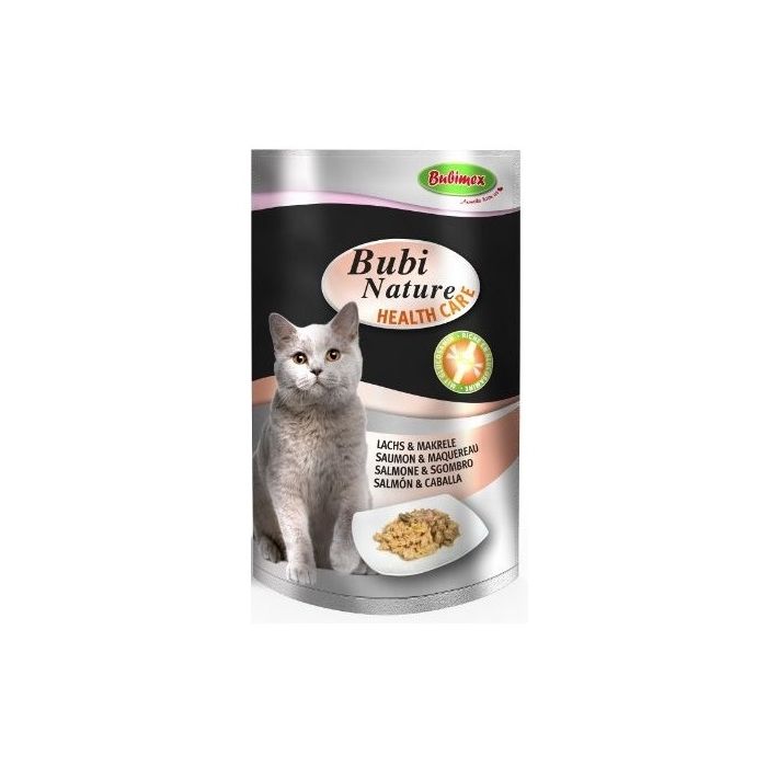 Bubi Nature Health Care pour Chats - Bubimex - Saumon & Maquereau - Sachet de 70 g