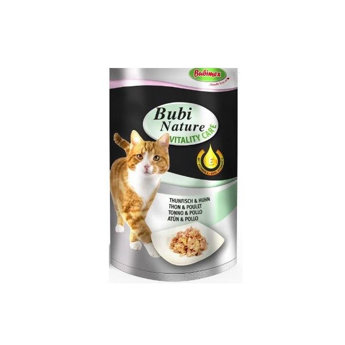Bubi Nature Vitality Care pour Chats - Bubimex - Thon & Poulet - Sachet de 70 g
