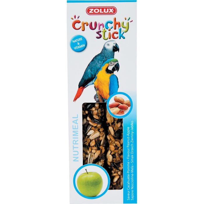 Crunchy Stick Cacahuète/pomme 85 g Zolux - Friandise pour perroquet