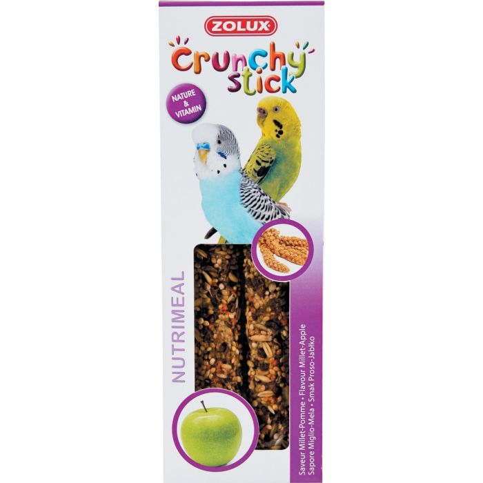 Crunchy Stick Millet/Pomme 85 g Zolux - Friandise pour perruche