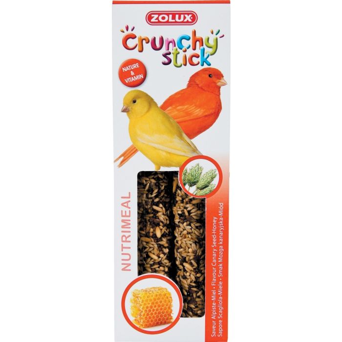Crunchy Sticks Alpiste/Miel 85 g pour canaris Zolux - Friandise pour oiseaux