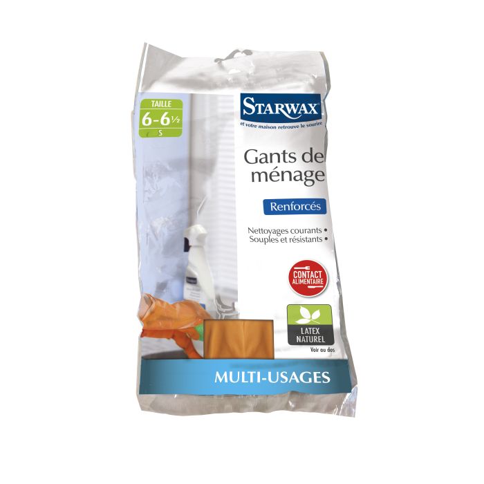 Gants de ménage renforcés - Starwax - Taille 6