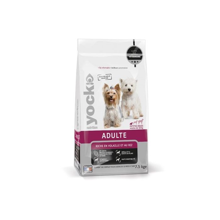 Croquettes Yock Nutrition - Petits chiens adultes - 7.5 kg