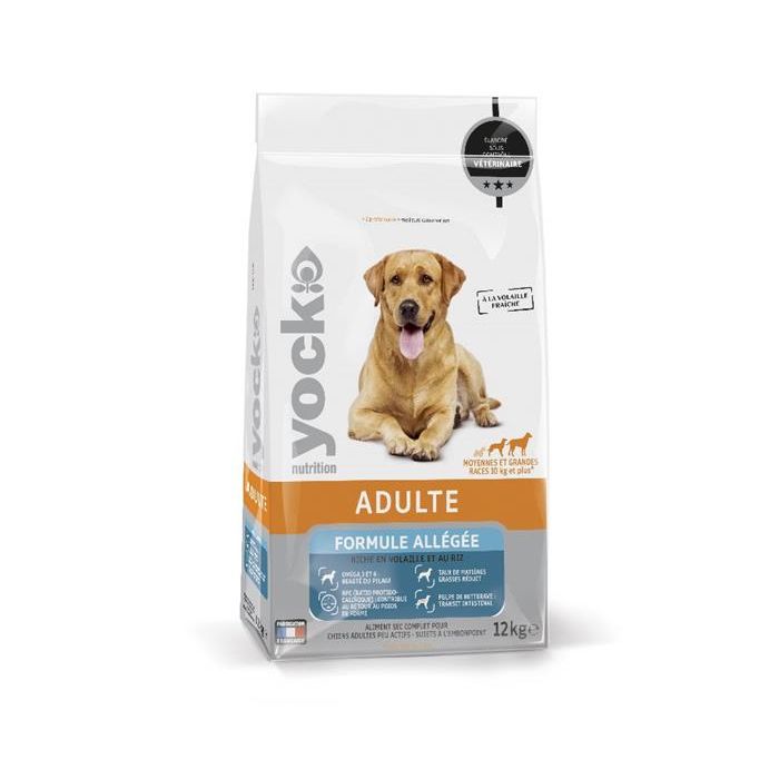 Croquettes Yock Nutrition Light - Moyenne et grande race - 12 kg