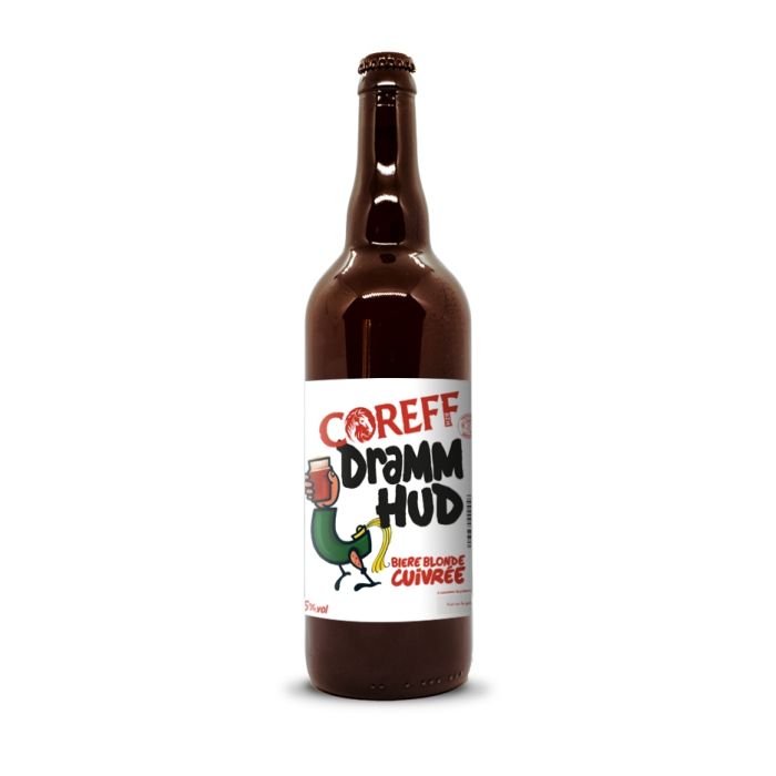 Bière Blonde Cuivrée Dramm Hud - COREFF - Bouteille de 75 cl