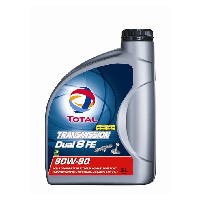 Huile Total Transmission Dual 8 FE 80W-90 - Bidon de 2 L